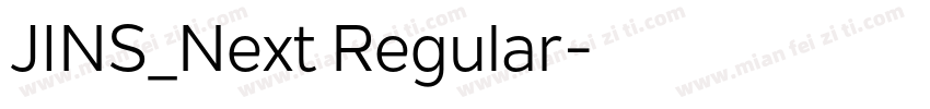 JINS_Next Regular字体转换